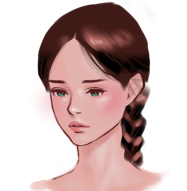 斜めアングル45度の顔を描くコツとは リアルな女の子の描き方解説 マエコのデジタル工房