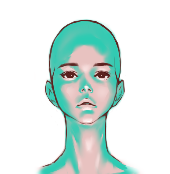 キャラ絵の鬼門 アオリ顔の描き方 マエコのデジタル工房