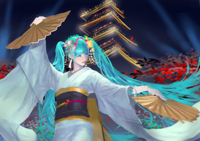 着物の構造 描き方が分かる参考書紹介 京都 初音ミク イラスト制作過程とともに マエコのデジタル工房